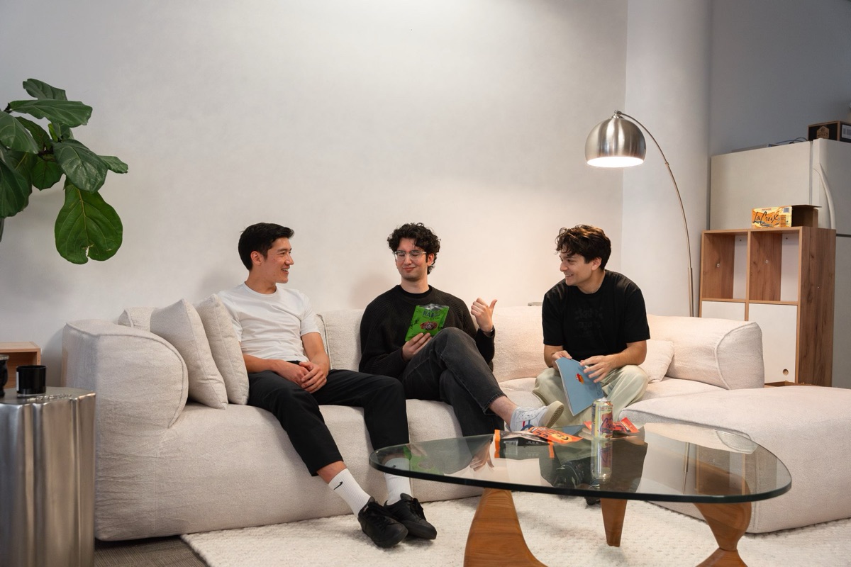 team on couch